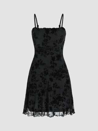 Floral Lace Mini Dress