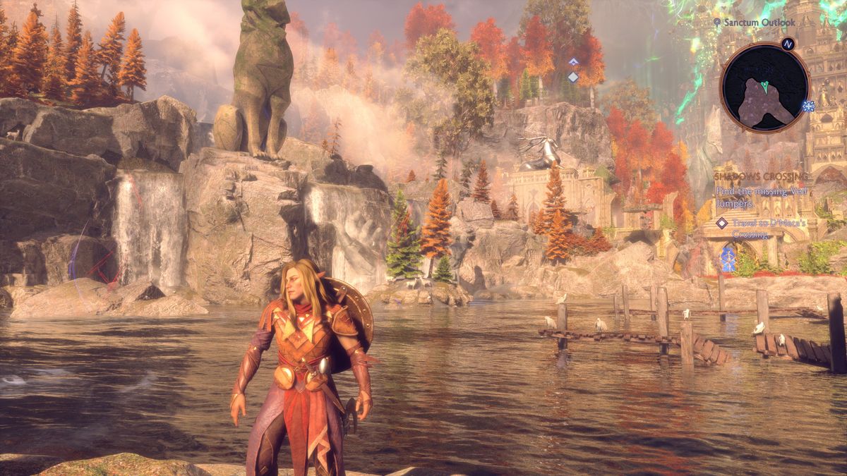 A screenshot of Dragon Age: The Veilguard, showing the impact of the use of vignette