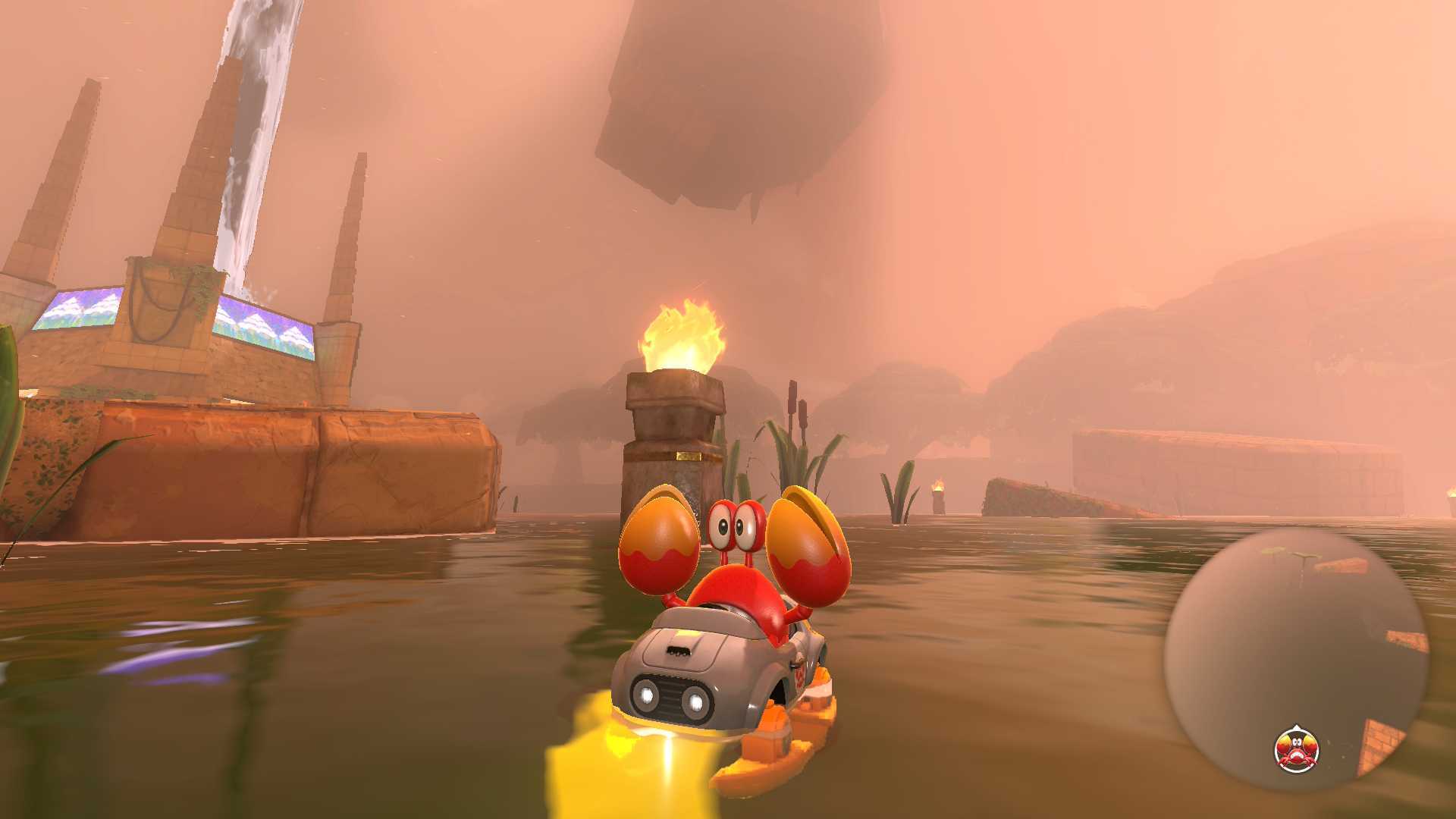 Sidestepper in Free Roam mode in Mario Kart World