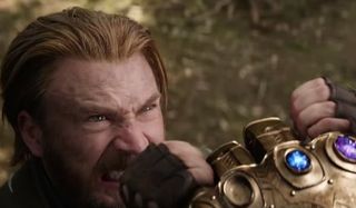 Chris Evans Steven Rogers vs Thanos cap infinity gauntlet war nomad