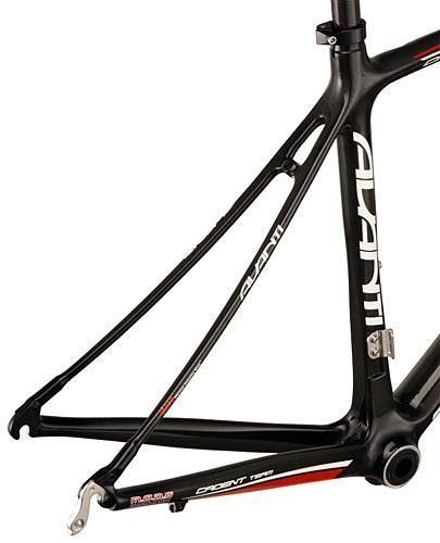 The Cadent's seatstays are super-thin and curved slightly.