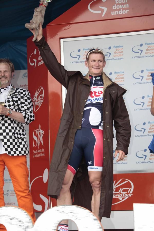 Andre Greipel (Lotto Belisol) in unfamiliar garb.