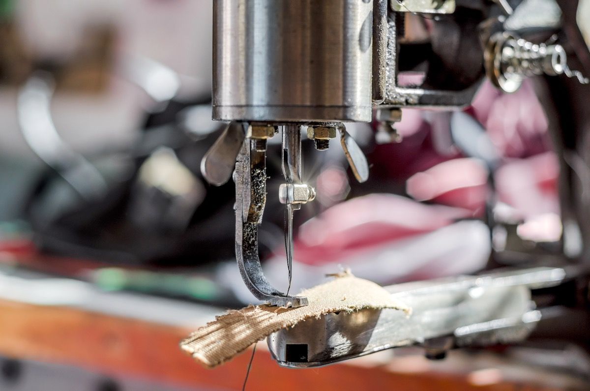 A shoemaker&#039;s workshop.