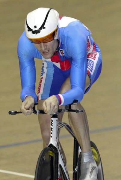 Alois Kankovsky (Czech) in the pursuit round of the men's Omnium