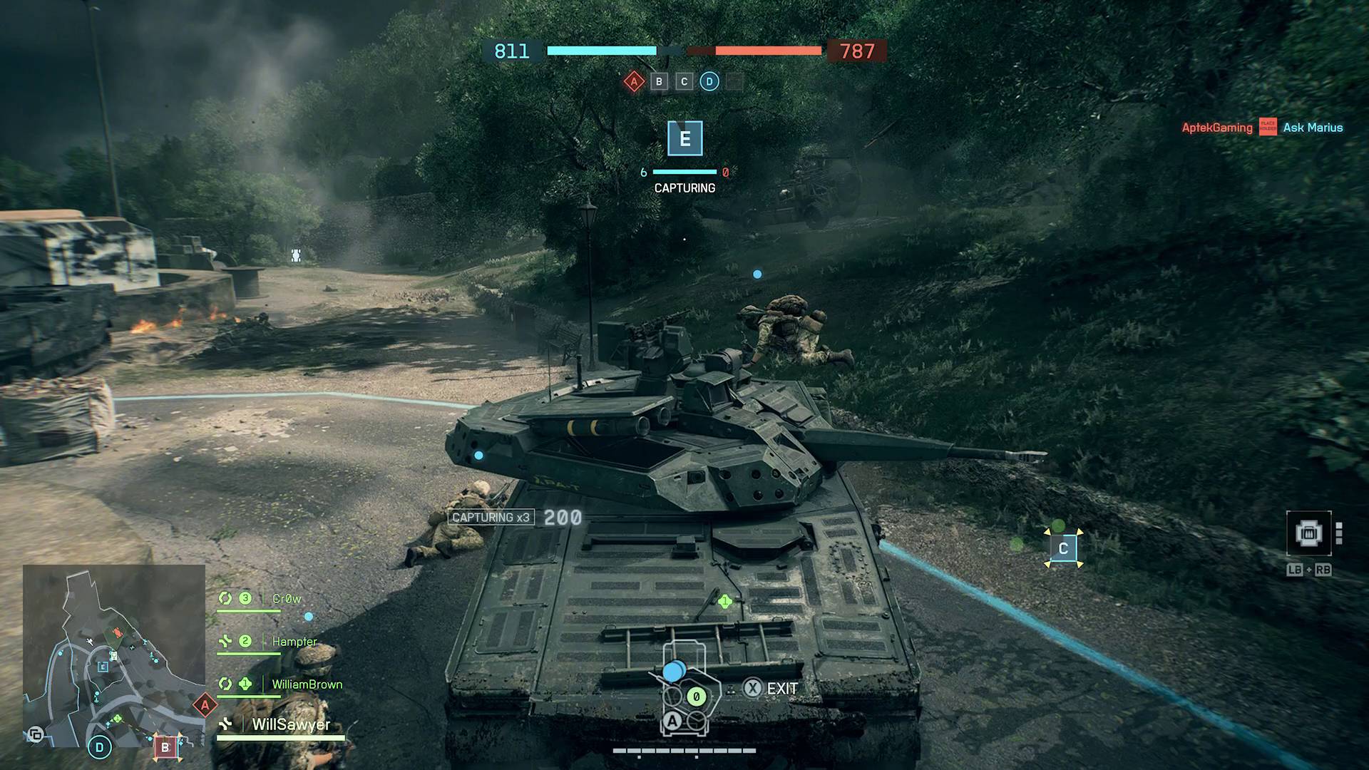 Battlefield 6 vehicles IFV on objective with engineer on top of turret