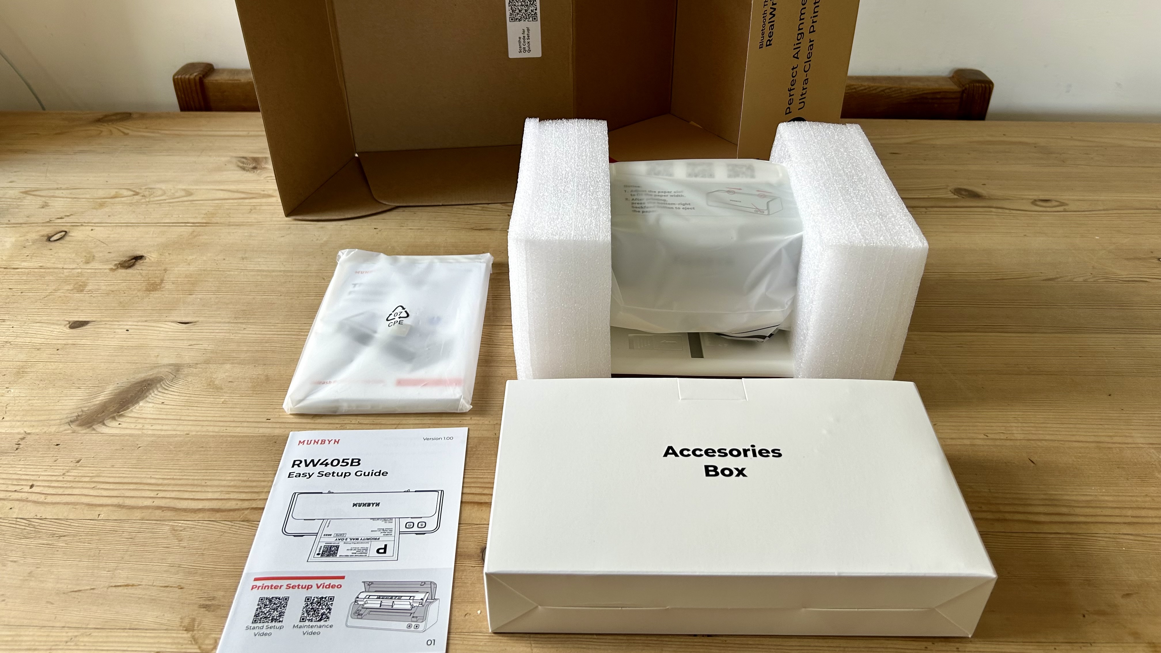 The Munbyn RealWriter 405B during our review in a home office