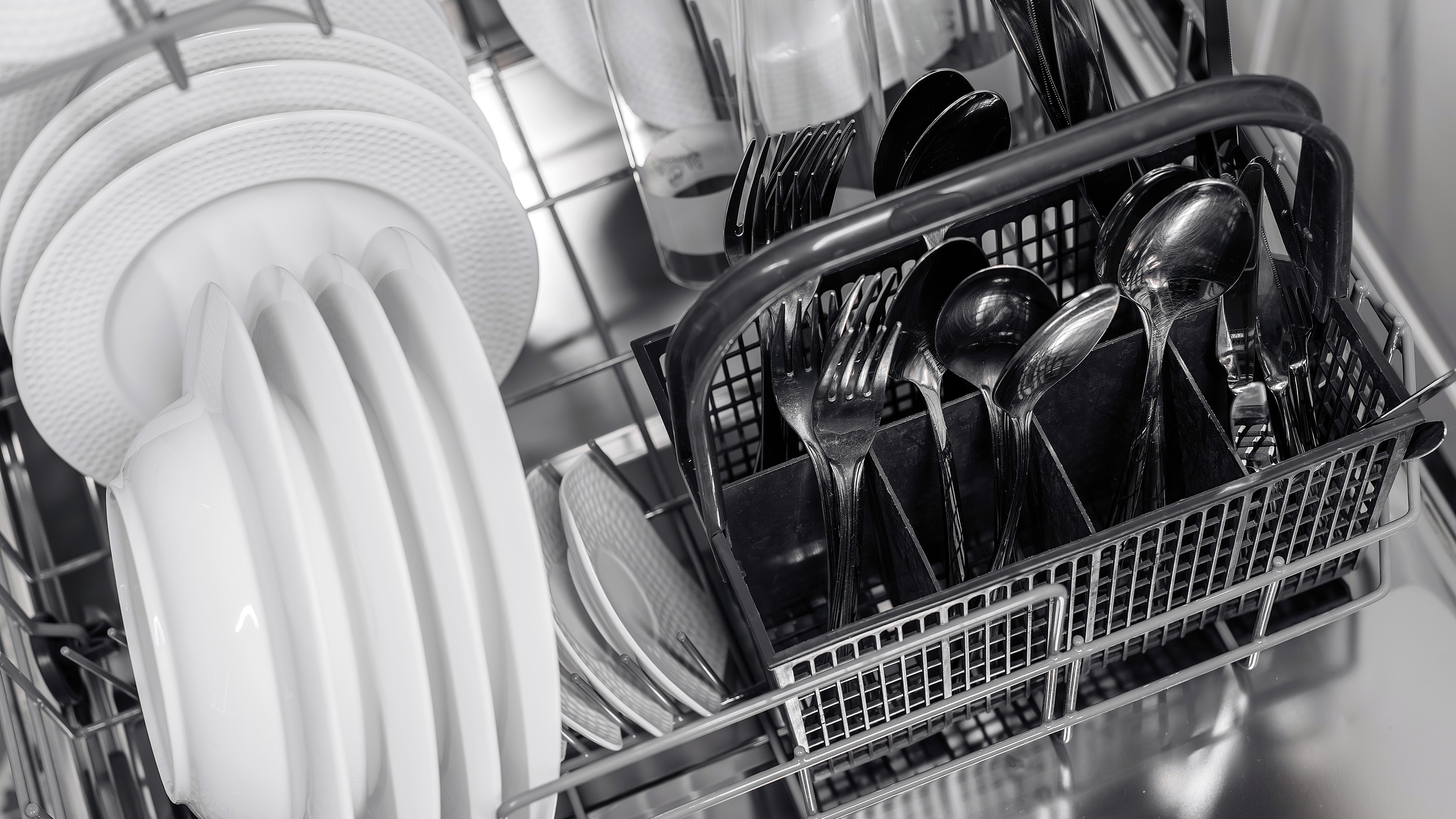 Loading silverware in the dishwasher