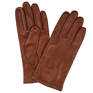 John Lewis Fleece Lined Leather Gloves, £11