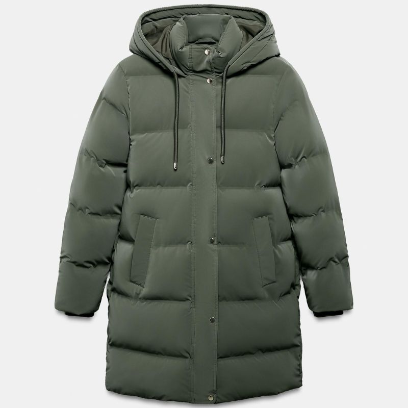 Semi-Long Rubberised Windproof Anorak cut out