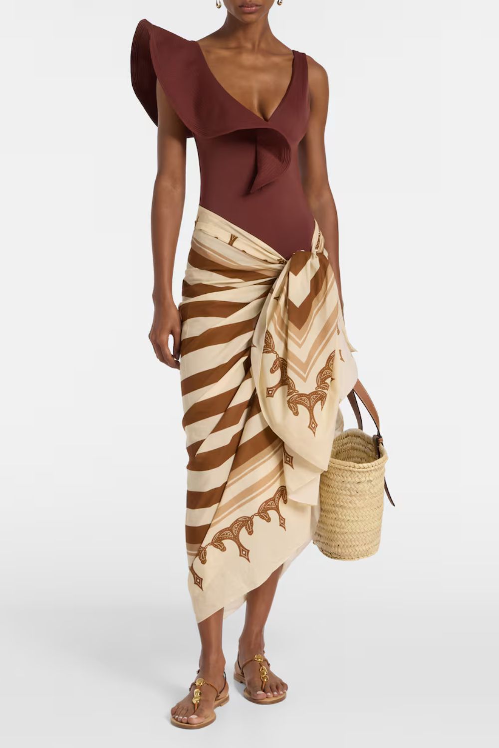 Johanna Ortiz Cotton printed beach cover-up