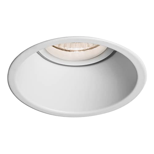 Astro Minima Round Fixed Indoor Downlight (matt White), Gu10 Lamp, Designed in Britain - 1249002 - 3 Years Guarantee