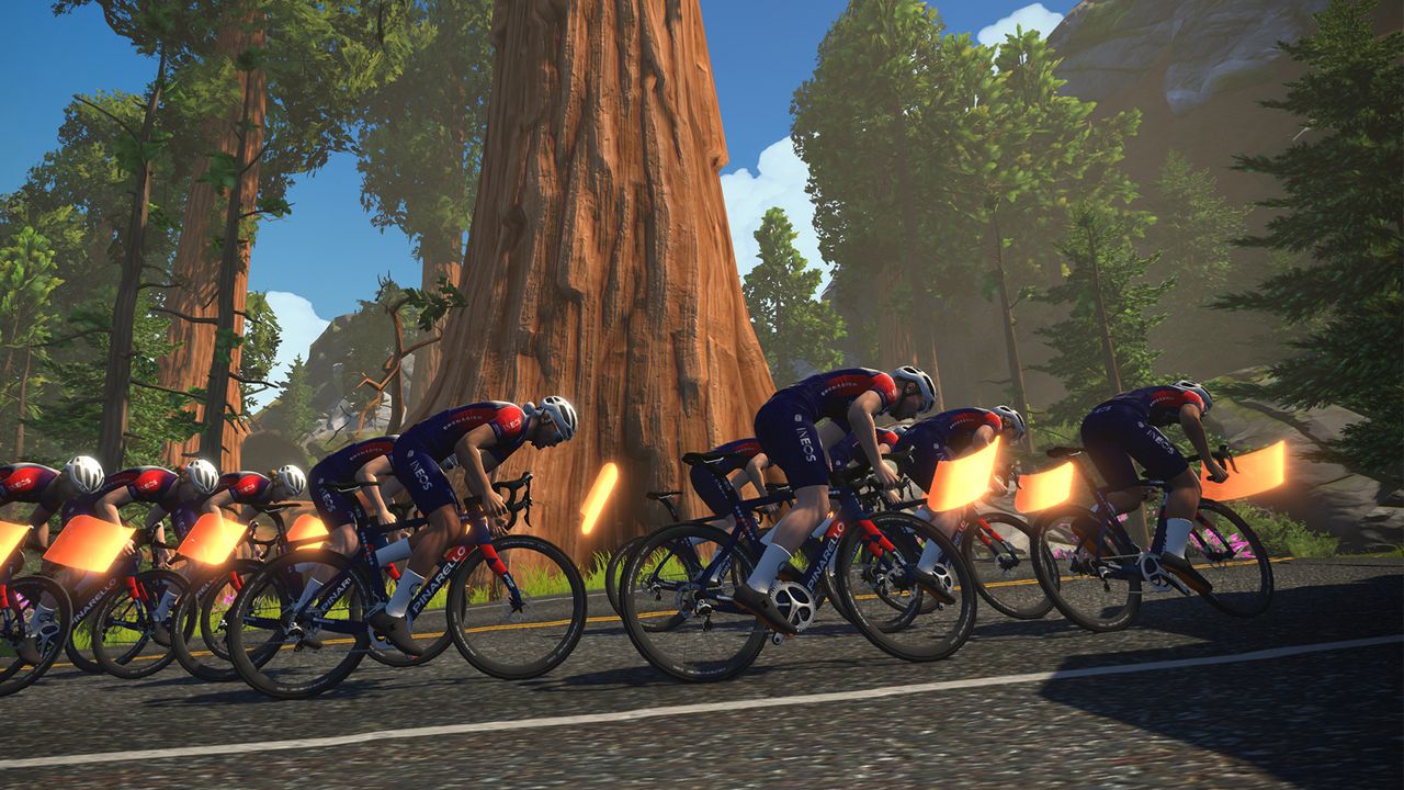 Ineos-Grenadiers at the Zwift Pro Training Camp