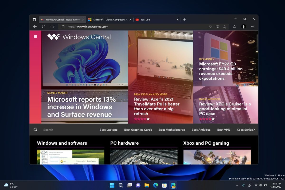 Edge Rounded Tabs Dark