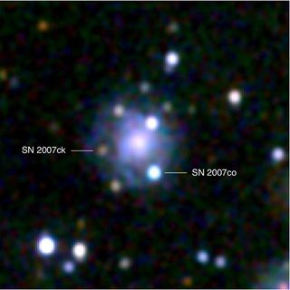 Astronomers Spot Double Star Explosion 