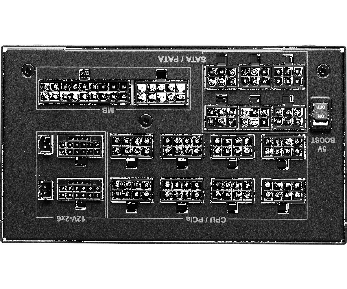 Connector options on the ASRock Taichi and Phantom Gaming PSUs