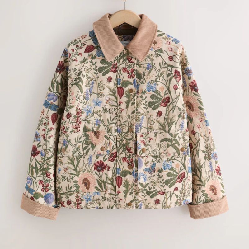 Next , Floral Tapestry Cotton Chore Jacket
