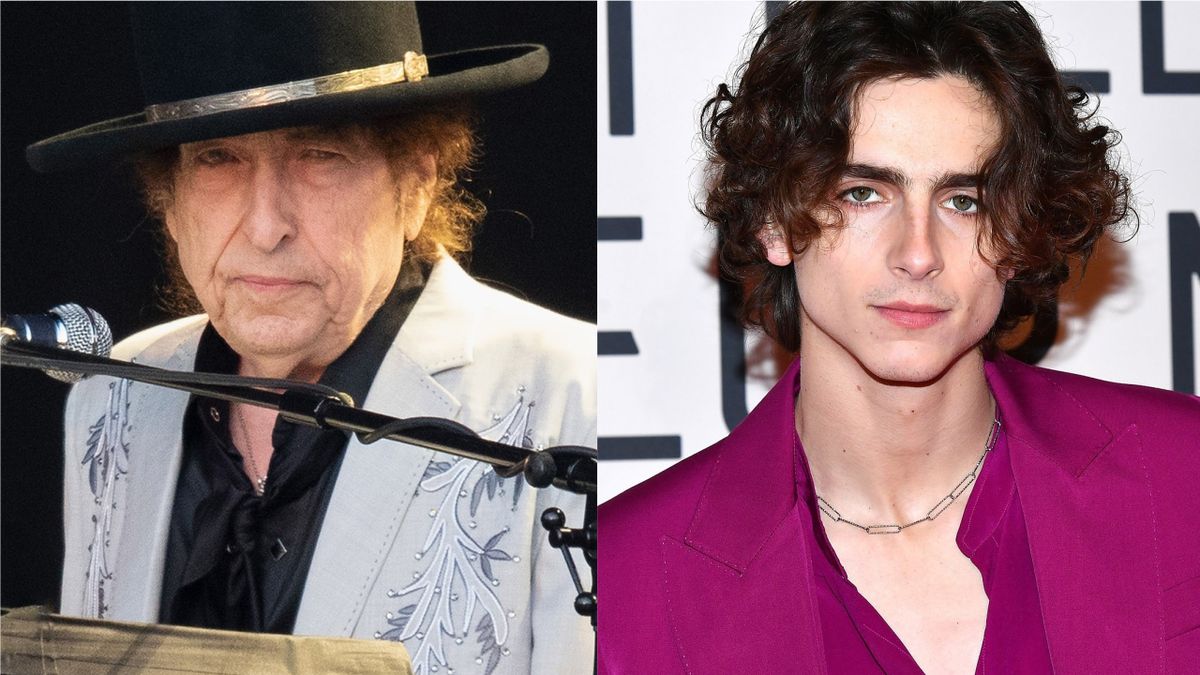 Bob Dylan and Timothée Chalamet