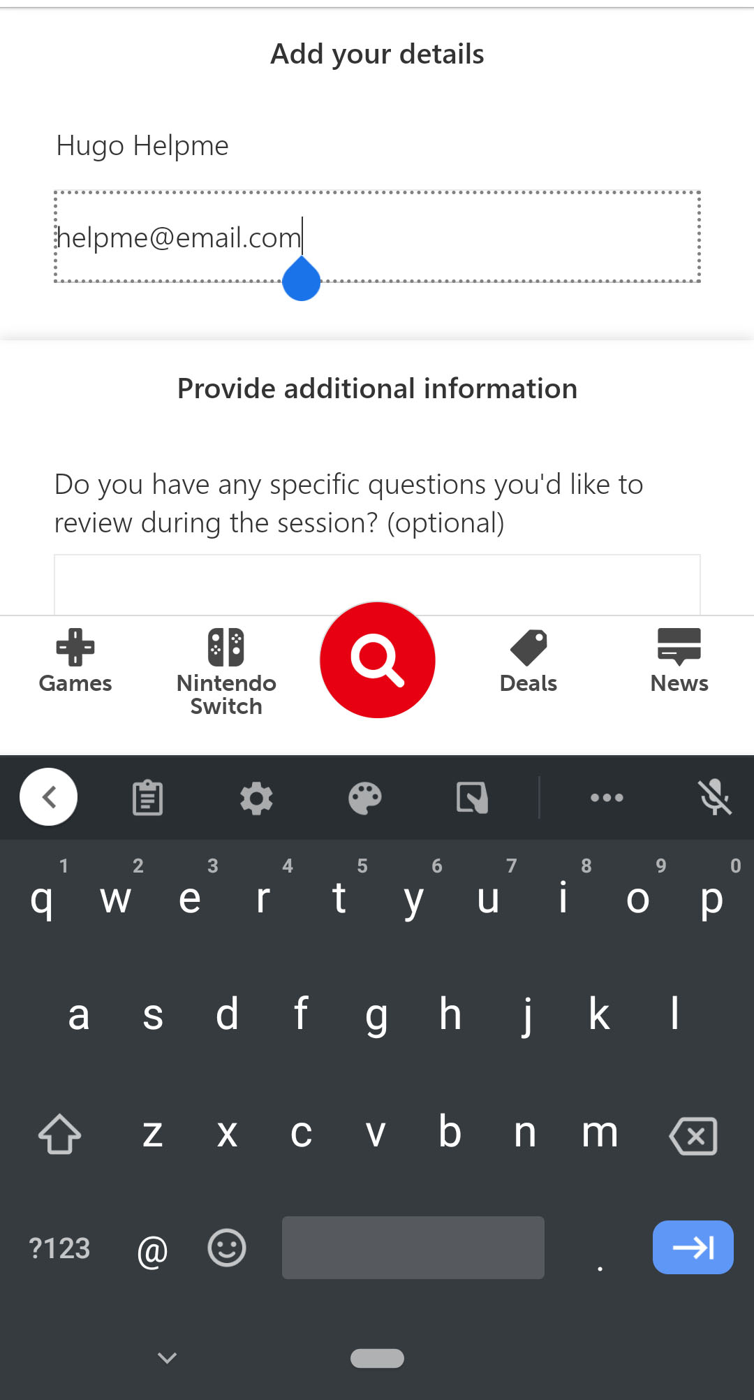 Nintendo Switch Concierge Name And Email