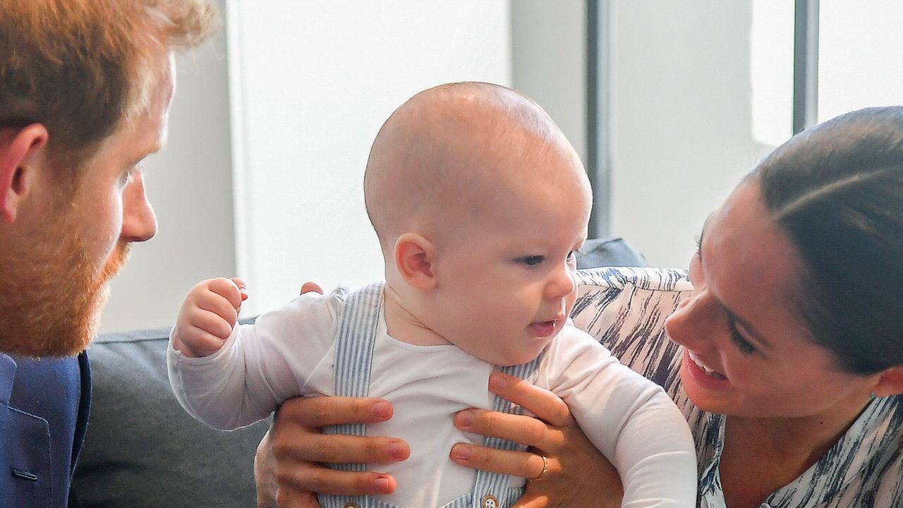 Harry and Meghan with baby Archie