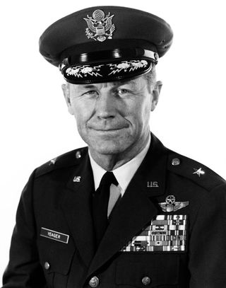 Brigadier General Chuck Yeager, before his retirement in the 1970s.