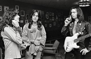 Bain, Tony Carey (centre) and Ritchie Blackmore in Rainbow days.