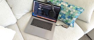 A MacBook Pro running the Tidal desktip