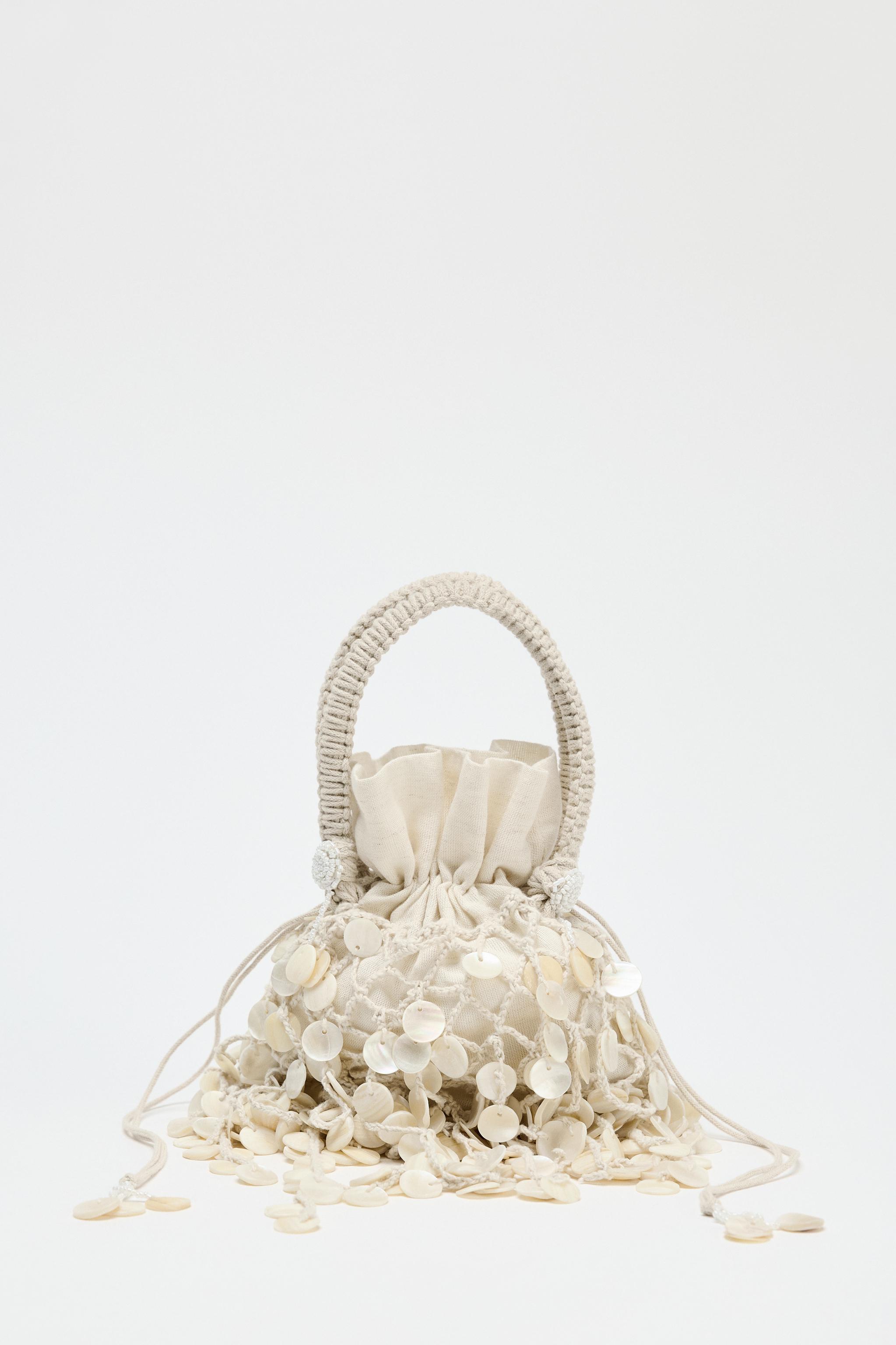 Pearlescent AppliquÉ Handbag