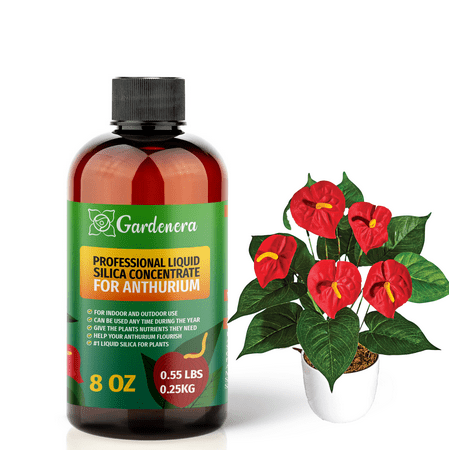 &amp;#11088; Premium Bioavailable Silica Fertilizer for Anthurium &amp;ndash; 8oz &amp;ndash; Ideal for Hydroponics &amp;amp; Soil &amp;ndash; Healthier Plants With Strong Stalks - Concentrate
