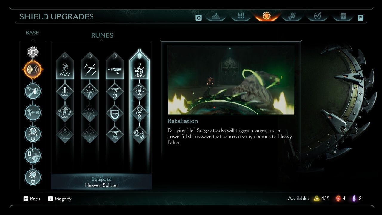 Doom: The Dark Ages Sentinel Shrine upgrades - Retaliation