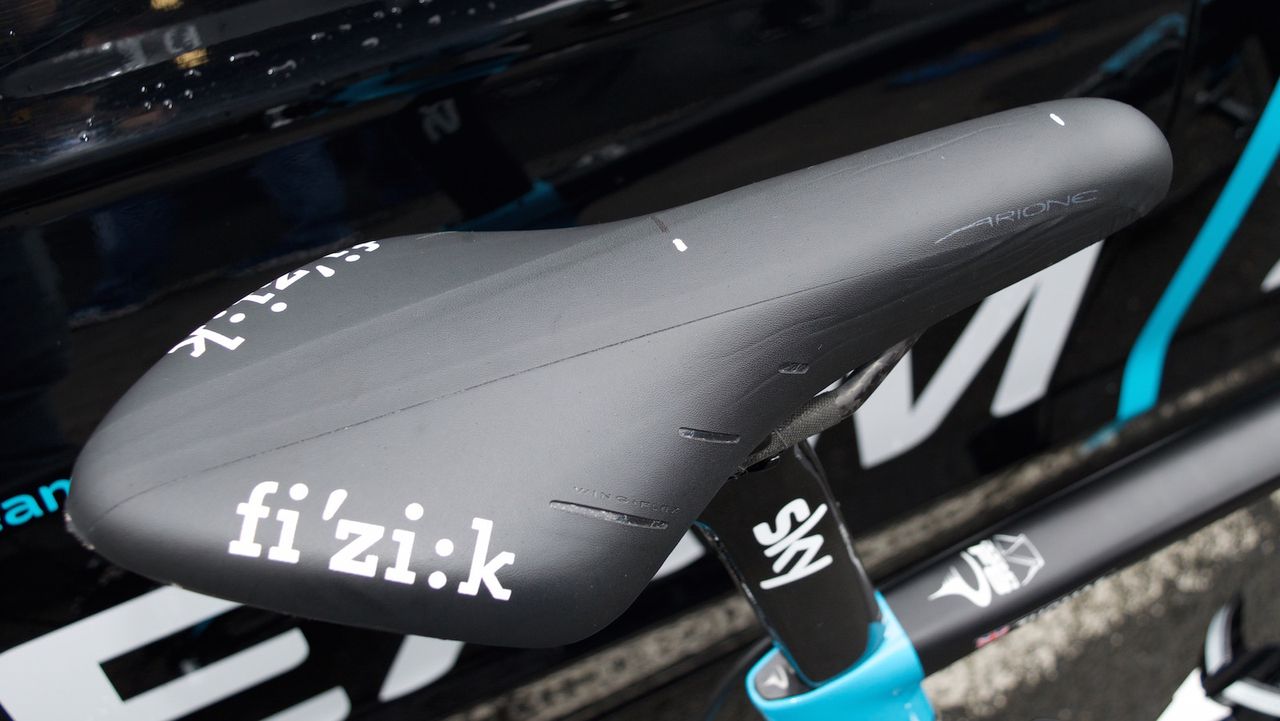 The saddle is marked for ease of assembly