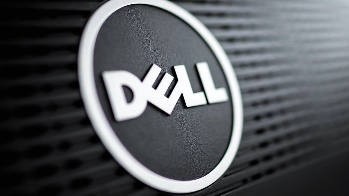 Dell Logo on dark background