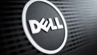 Dell Logo on dark background