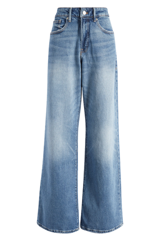 Good American Good Ease High Waist Wide Leg Jeans