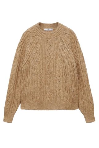 Crewneck Cable Stitch Sweater