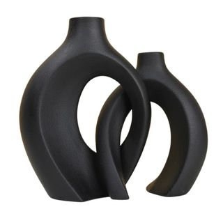 Christiam 2 Piece Handmade Ceramic Table Vase