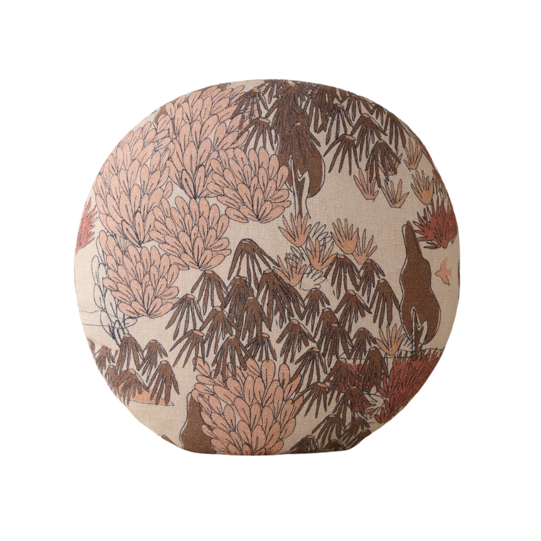 Garden Walk Linen Pillow by Sarah Sherman Samuel