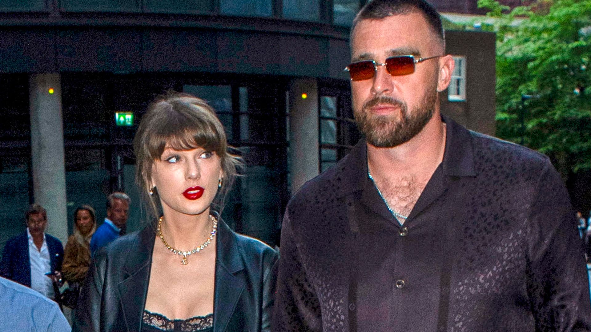 Taylor Swift Is a London Girl in Leather and Lacy Lingerie | Marie Claire
