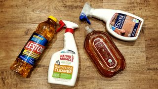 A selection of the best cleaners for hardwood floors that we tried and tested