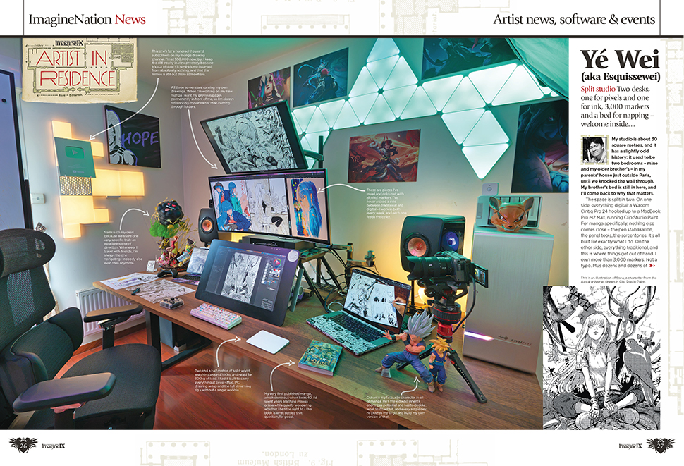 Pages from issue 270 of ImagineFX magazine.