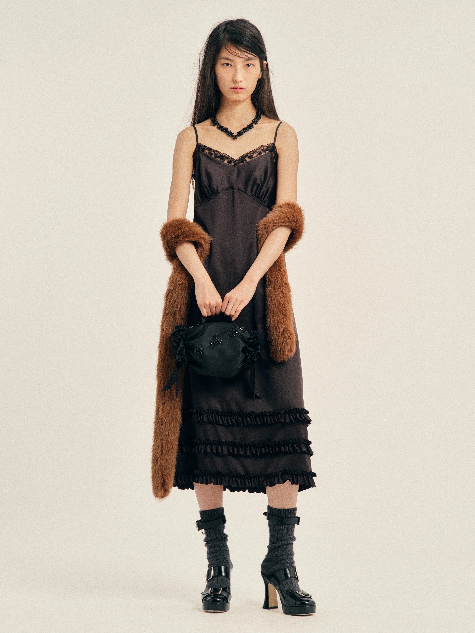 Simone Rocha, Ruffle Frill Hem Slip Dress