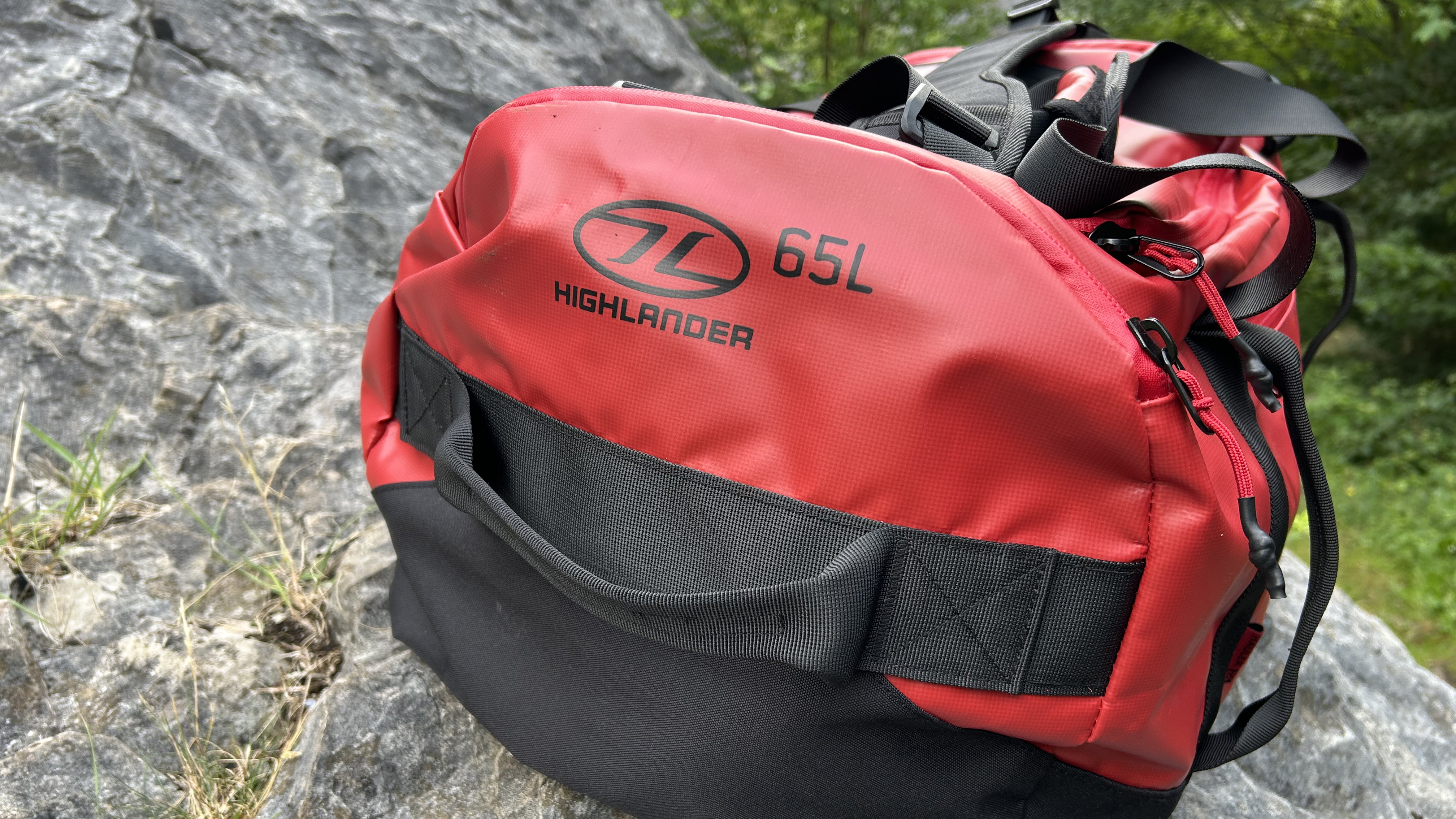 Grab handle on the Highlander Hauler Duffel