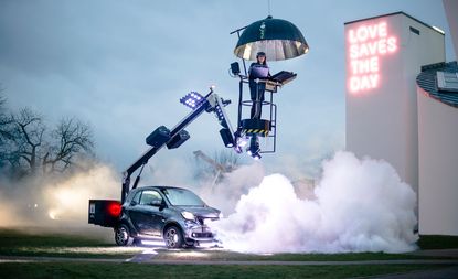 Konstantin Grcic's DJ Booth Smart Car at Night Fever exhibition launch, Vitra Design Musuem