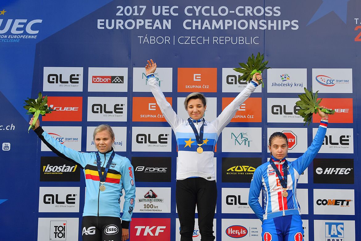 Chiara Teocchi (Italy) won ahead of Laura Verdonschot (Belgium) and Nikola Noskov&aacute; (Czech Republic).