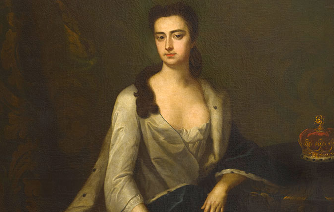 Charlotte, Duchess of Somerset, 1720-1740, by Charles D&#039;Agar. Courtesy of Lord Egremont