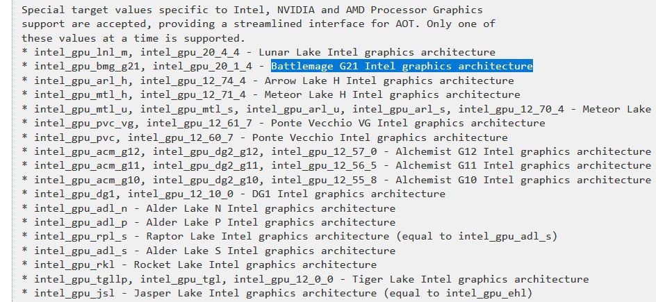 Intel oneAPI code screenshot