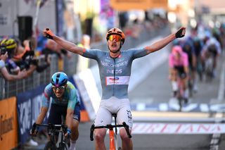 Gran Piemonte: Dorian Godon sprints to victory despite teammate's crash on sketchy final corner