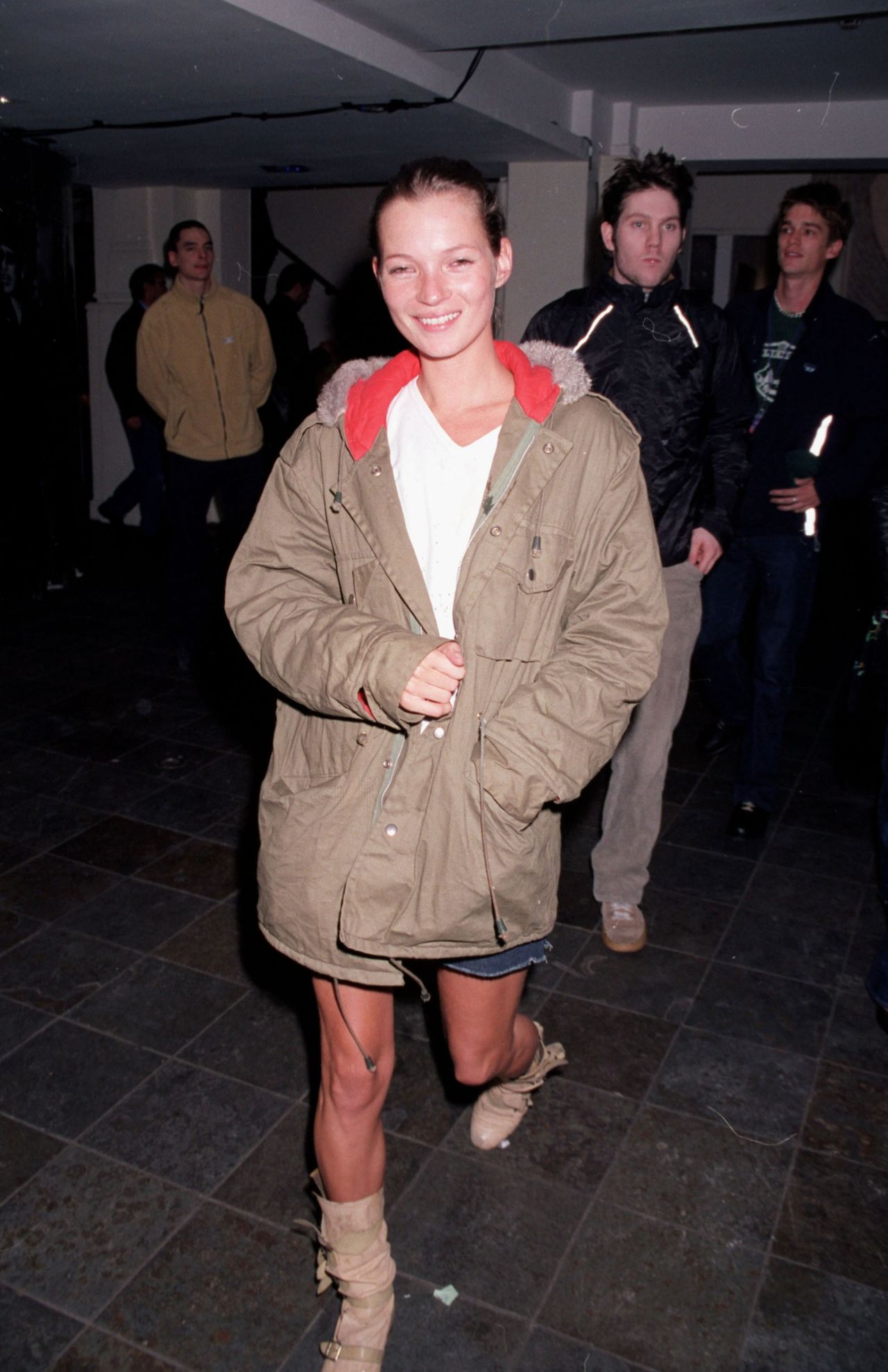 Kate Moss in 2000 at a Carlos Santana concert held at the Tabernacle, Notting Hill