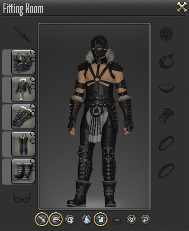 A crafted level 96 set in Final Fantasy 14: Dawntrail with a... uh, certain aesthetic.