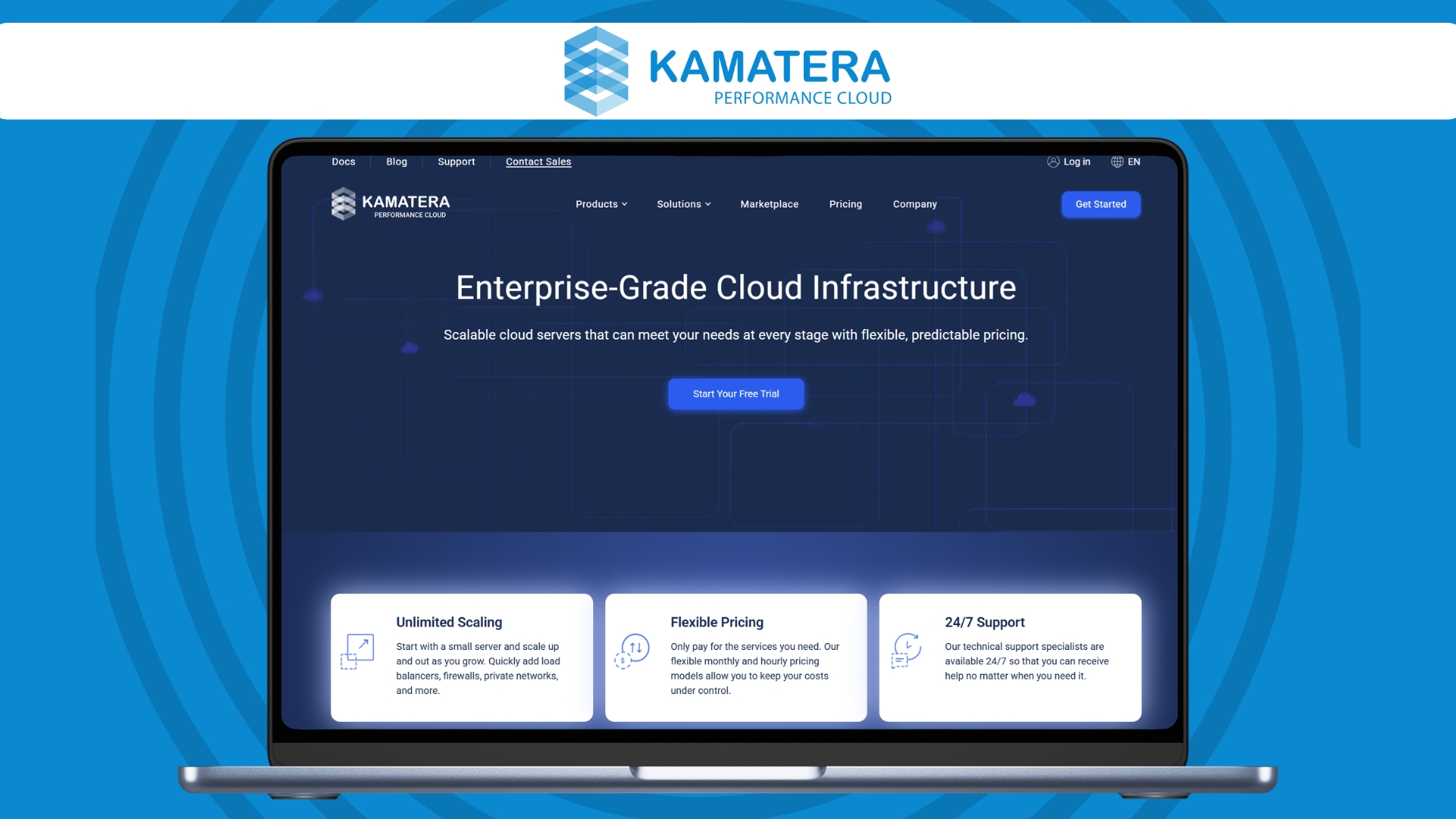 Kamatera hero image (Feb 2026)