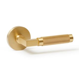 A gold handle